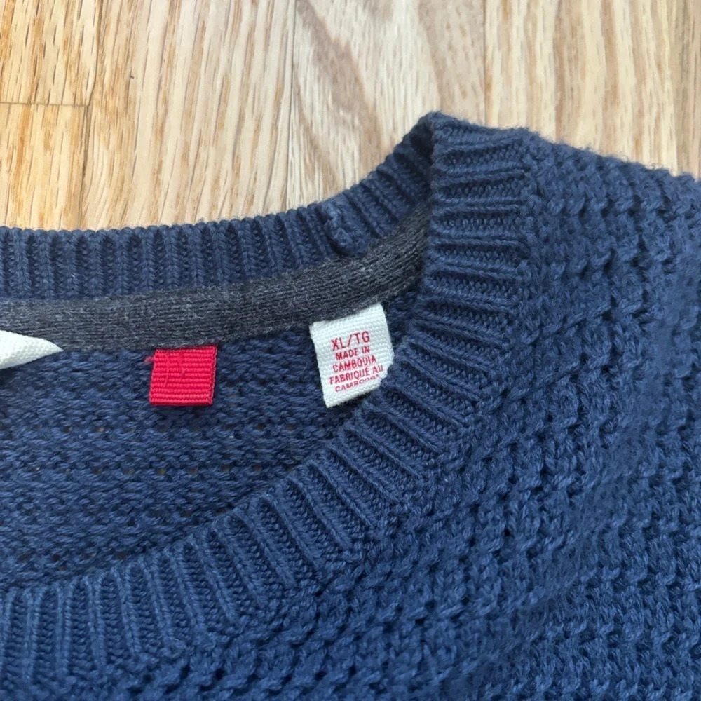 Hudson North | 100% Cotton  Mens Cable Knit Crewneck Sweater Size XL - Picture 3 of 5